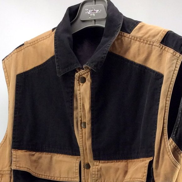 Ellus Jackets - Cargo Reversible Vest with Illustration - Men's 46 - Picture 2 of 9